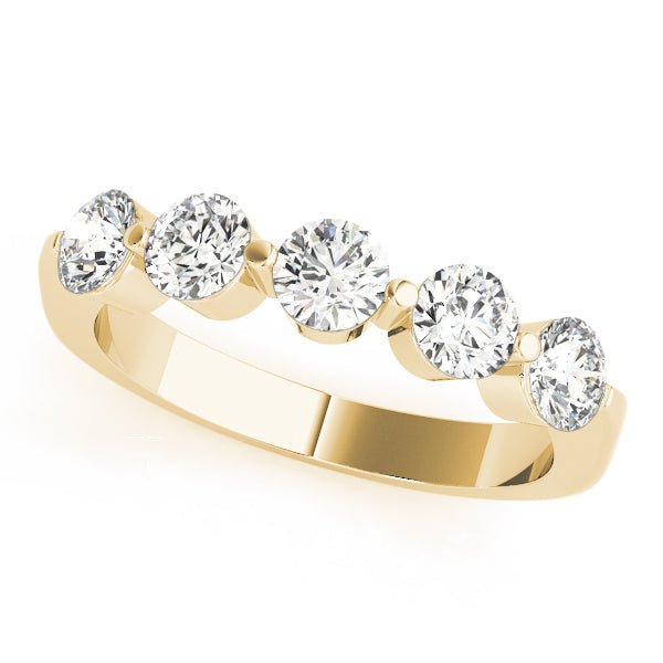 4_bfa2455e-f0bf-4ee6-9594-fd528b3ed8f2 0.25-1.50ct Lab-Grown Round Diamond 5-Stone Shared Prong Diamond Ring, DE Color VVS Clarity - Image 3