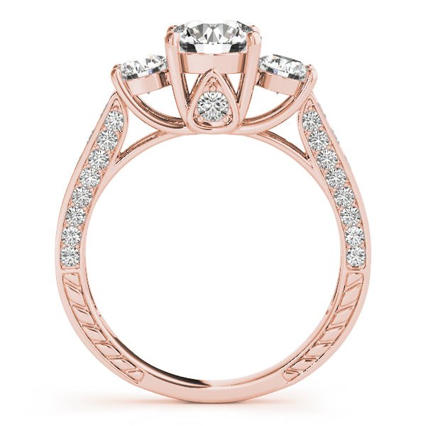 50509-E.side_.alt1_90592308-4f2d-44df-a484-0baa096d8aea Three-Stone Round Cut Lab-Grown Diamond Pave Set Engagement Ring - Image 5