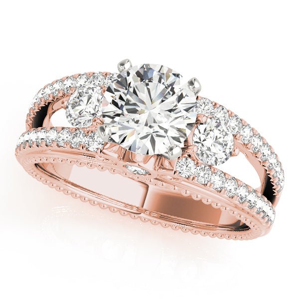 50514-E.alt1_deff06d5-ca08-4be9-9170-69d22a185cea Three-Stone Round Cut Lab-Grown Diamond Engagement Ring - Image 3