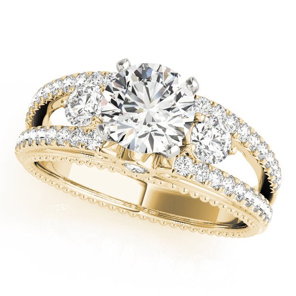 50514-E.alt_de32e456-9e4d-467f-a4a6-1b5c1c44100d Three-Stone Round Cut Lab-Grown Diamond Engagement Ring - Image 2