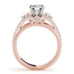 Three-Stone Round Cut Lab-Grown Diamond Engagement Ring - Image 5