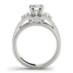 Three-Stone Round Cut Lab-Grown Diamond Engagement Ring - Image 6
