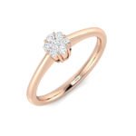 Natural Round Cut Diamond Engagement Ring - Image 2