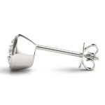 Lab-Grown Diamond Stud Earrings For Women, Round Brilliant Cut Full Bezel Set , D Color VVS Clarity - Image 3