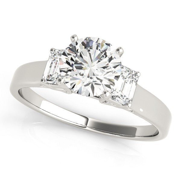 s-l1600_43d0c5b4-4e8d-4ee2-8963-6a10508da097 Platinum Lab Grown Round Cut Diamond Trilogy Engagement Ring In 2.00ct DE/VS - Image 4